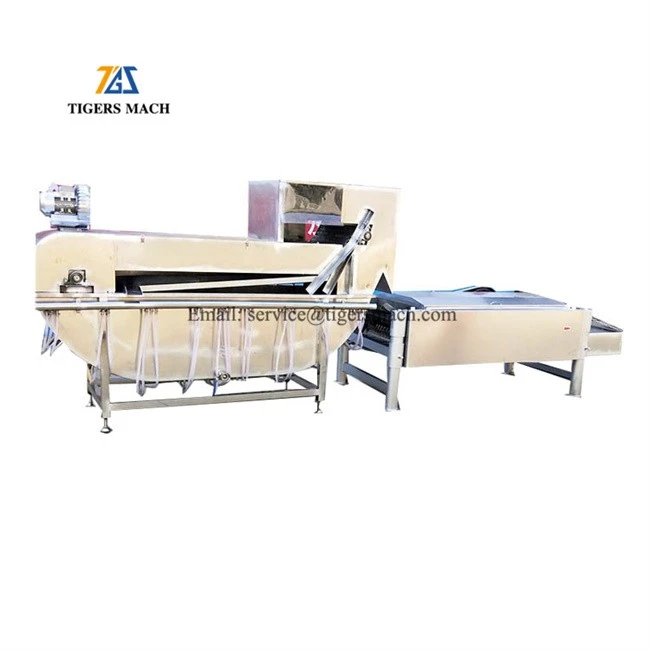 Industrial automatic chicken slaughter machine with plucking and scalding equipment, poultry de feather removed  machine